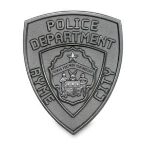 13-POKÉMON Detective Pikachu Ryme City Police Department Mini Badge Pin-1