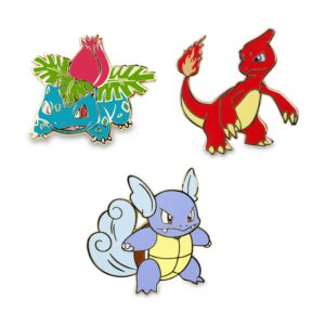 22-Ivysaur, Charmeleon & Wartortle Pokémon Pins-1