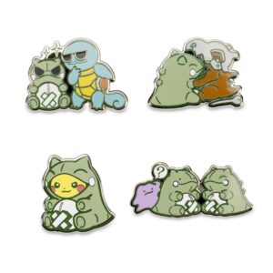 24-Substitute As Squirtle, Cubone, Pikachu & Ditto Pokémon Pins-1