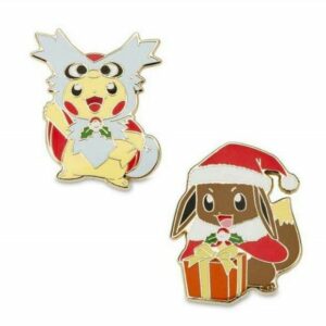 25-Delibird Cape Pikachu & Holiday Eevee Pokémon Pins-1