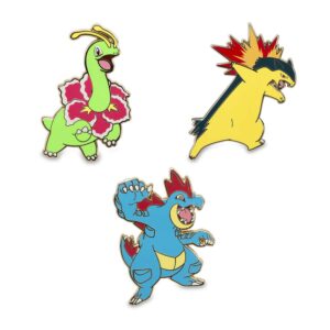 26-Meganium, Typhlosion & Feraligatr Pokémon Pins-1