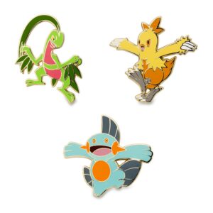 28-Grovyle, Combusken & Marshtomp Pokémon Pins-1
