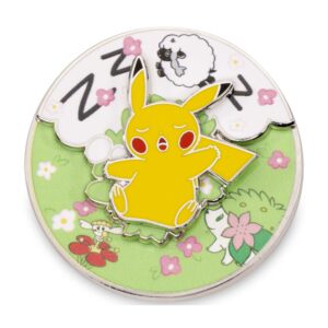 3-Pikachu Sleepy Spring Pokemon Spinning Pin-1