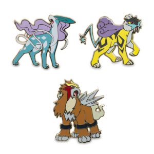 3-Raikou, Entei & Suicune Pokémon Pins-1