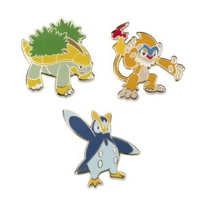 31-Grotle, Monferno & Prinplup Pokémon Pins-1
