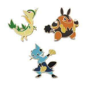 34-Servine, Pignite & Dewott Pokémon Pins-1