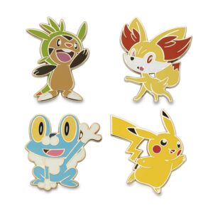 36-Chespin, Fennekin, Froakie & Pikachu Pokémon Pins-1