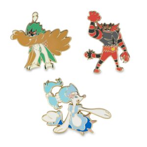 41-Decidueye, Incineroar & Primarina Pokémon Pins-1