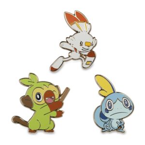 42-Grookey, Scorbunny & Sobble Pokémon Pins-1