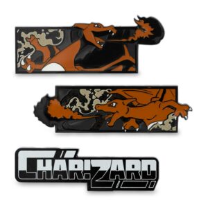 6-Charizard Fury Pokémon Pins-1