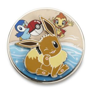 8-Eevee Beach Day Pokemon Spinning Pin-2