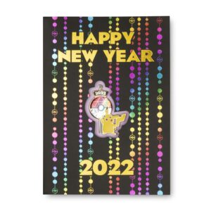 New Years 2022 Pokemon Greeting Card Pin v2-1