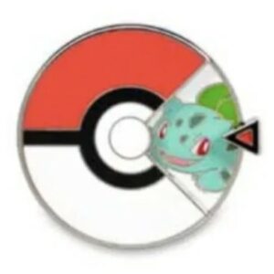 1-Bulbasaur, Charmander & Squirtle Pokémon Spinner Pin-x