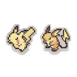 10-Pikachu & Raichu Pokémon Pixel Pins-1