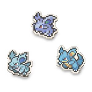 12-Nidoran (Female), Nidorina & Nidoqueen Pokémon Pixel Pins-1