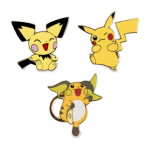 13-Pichu, Pikachu & Raichu Pokémon Pins-1