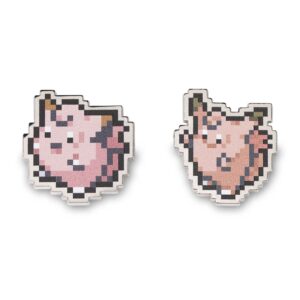 14-Clefairy & Clefable Pokémon Pixel Pins-1