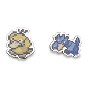 23-Psyduck & Golduck Pokémon Pixel Pins-1