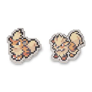 25-Growlithe & Arcanine Pokémon Pixel Pins-1