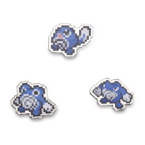27-Poliwag, Poliwhirl & Poliwrath Pokémon Pixel Pins-1