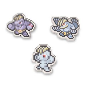 29-Machop, Machoke & Machamp Pokémon Pixel Pins-1