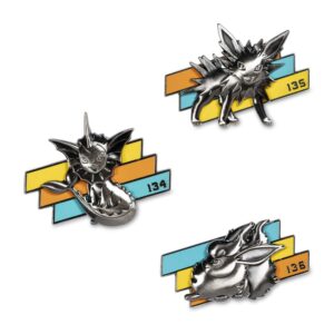 3-Vaporeon, Jolteon & Flareon Better Together Pokémon Pins-1