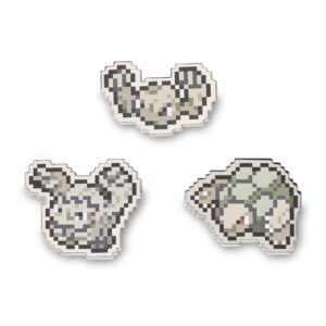 32-Geodude, Graveler & Golem Pokémon Pixel Pins-1