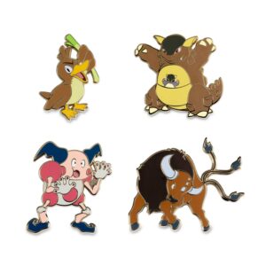 39-Farfetch'd, Kangaskhan, Mr. Mime & Tauros Pokémon Pins-1