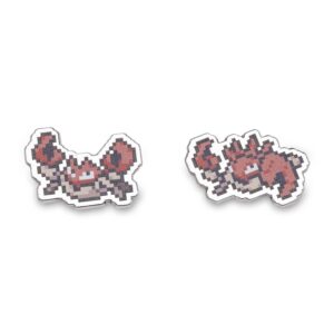 44-Krabby & Kingler Pokémon Pixel Pins-1