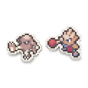 48-Hitmonlee & Hitmonchan Pokémon Pixel Pins-1