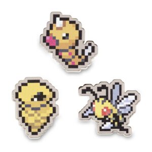 5-Weedle, Kakuna & Beedrill Pokémon Pixel Pins-1
