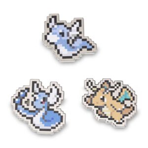 70-Dratini, Dragonair & Dragonite Pokémon Pixel Pins-1
