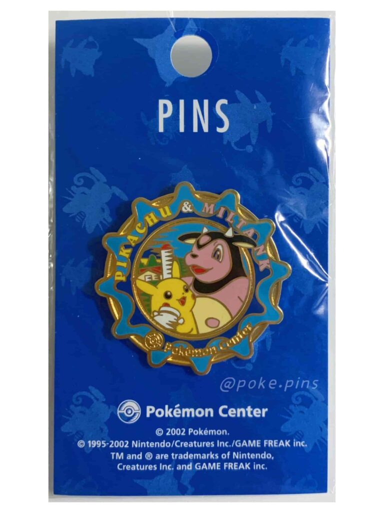 Center 2002 Pikachu and Miltank Pokemon Pin-1