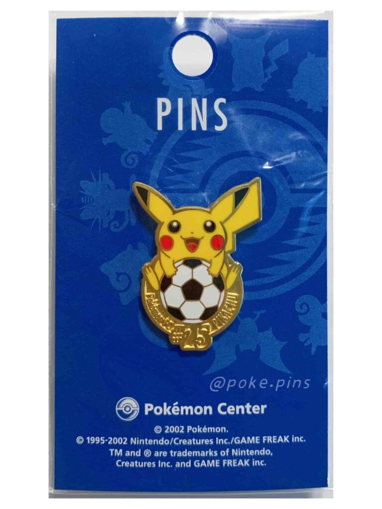 Pikachu Soccer 2002 #25 Pokemon Pin-1