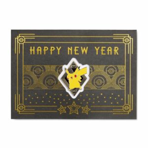 New Year 2023 Pikachu Grand New Year Pokémon Greeting Card Pin-1
