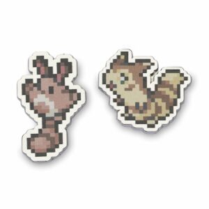 75-Sentret & Furret Pokémon Pixel Pins-1