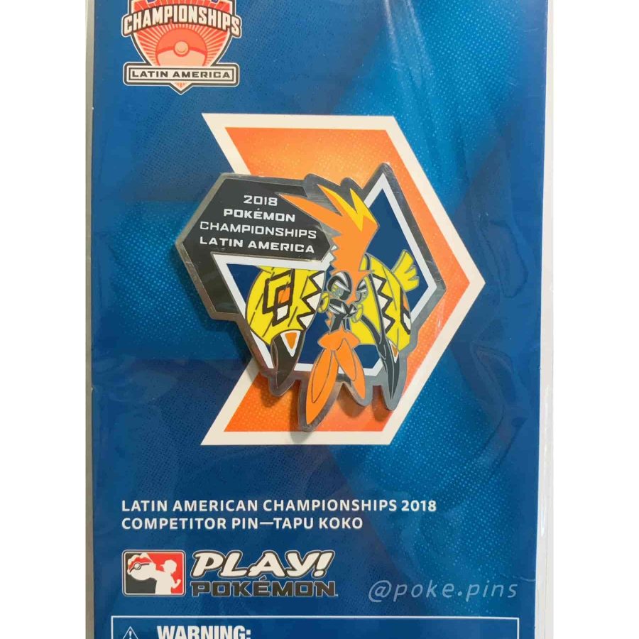Internationals-2018 Lain America Competitor Pokemon Pin-1