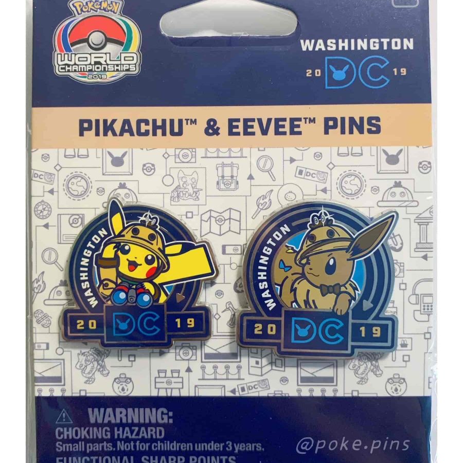 Worlds-2019 Washington, US Duo Pokemon Pin-1
